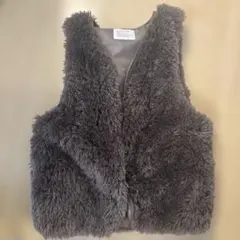 BAYFLOW ダークブラウン ファーベスト