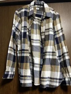 チェック柄長袖シャツ XLサイズ