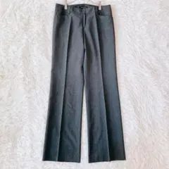 ボナジョルナータ スラックス パンツ 裏地 L グレー 上品 きれいめ 通勤
