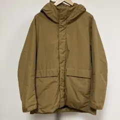 (美品)ユニクロ ハイブリッドダウンパーカー　ジャケット ブラウンＬサイズ