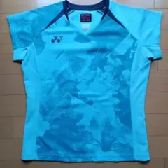 YONEX 水色 Vネック シャツ