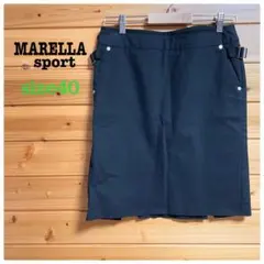 MARELLAsport スカート ひざ丈タイト ファスナーベルト黒 サイズ40のサムネイル