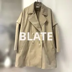 BLATE ブレート 2wayポンチョトレンチ ベージュ オーバーサイズ