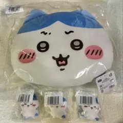 ハチワレだらけくじ　B賞クッション＋E賞ぬいぐるみバッジ3つのサムネイル