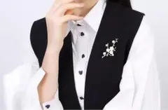 パールブローチ　梅の花　桜の花　フラワーモチーフ　ブローチ