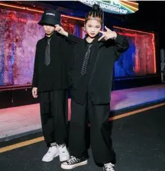 長袖シャツ ブラック 130㎝ ダンス 発表会 劇