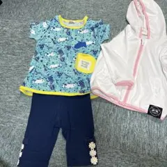 MOTHER GOOSE クジラ柄Tシャツセット 90cm