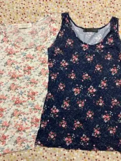 イーハイフン　タンクトップ　花柄のサムネイル