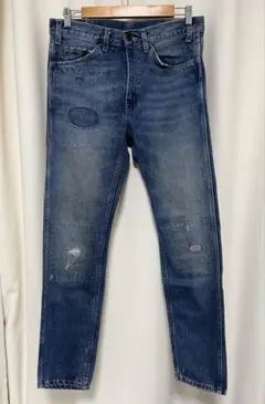 リーバイス 606 BIGE 復刻 スリムデニムパンツ リペア加工 W31