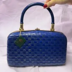 LA BAGAGERIE（ラ バガジェリー）ヴィンテージ ハンドバッグ ブルーのサムネイル