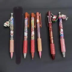 ご当地キティ ボールペン シャープペン 6本セット