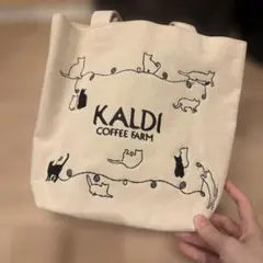 よ*〜様 KALDI COFFEE FARM トートバッグ 猫デザイン　猫の日