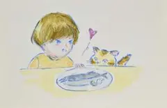 秋刀魚【手描き】【オリジナル】【イラスト】自作イラスト