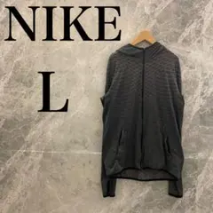 【極美品】NIKE ナイキ パーカー L ブラック 黒 スポーツ DRI-FIT