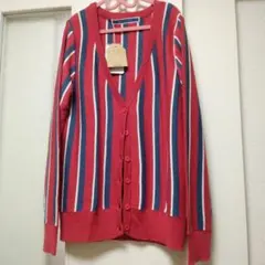 新品 THE EMPORIUM ストライプカーディガン Mサイズ