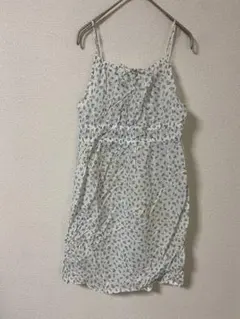 H&M フラワー 花柄 青 ブルー プリント キャミ ワンピース レディース 春