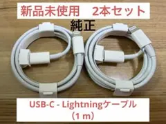 Apple 純正 Type-C - ライトニングケーブル（1 m）2本