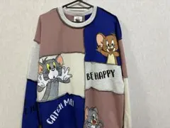 トムとジェリー パッチワークトレーナー　タフィ　スウェット