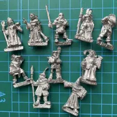 【稀有物品】金屬模型 10尊 冒險者 D&D TRPG 底座×2