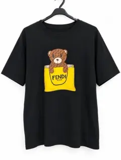 FENDI Tシャツ ベアモチーフ ブラック