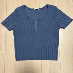GU 半袖　リブニット　トップスのサムネイル