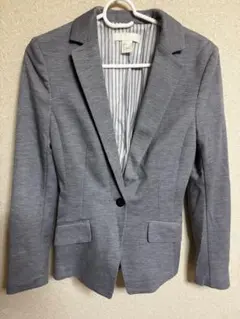 H&M テーラードジャケット グレー-22