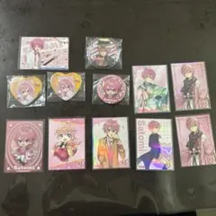 すとぷり　さとみ君　缶バッジ　カード12点