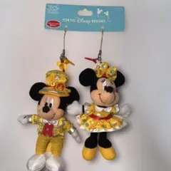 ディズニーリゾート 30周年 ぬいぐるみストラップ　ミッキー ミニーのサムネイル