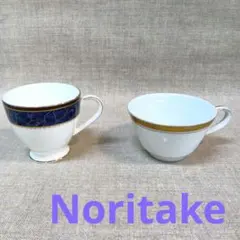 Noritake　青と金の装飾カップ2個セット