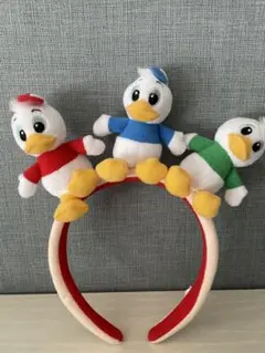 ディズニーカチューシャ ドナルド ヒューイデューイルーイ