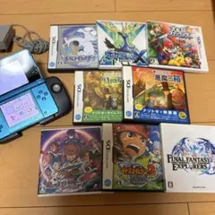 Nintendo 3DS 青 + ゲームセット+周辺機器
