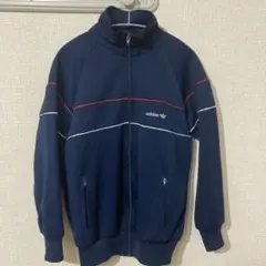 adidas ネイビー ジャージ ハイネック