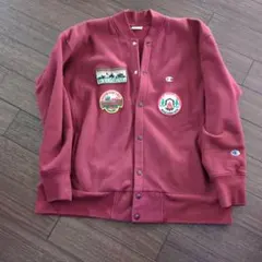 Champion Reverse Weave スナップカーディガン　バーガンディ