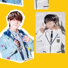 なにわ男子 HARD WORK ファミクラ盤 トレカ+ステッカー大橋和也