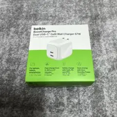 【未開封】belkin BoostChargePro 67W USB-C充電器