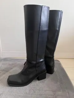 moussy square toe long ブーツ　ブラックのサムネイル