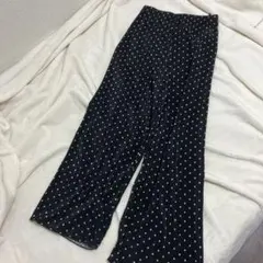 Lax ドット柄 ロングパンツ Mサイズ