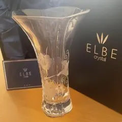 【未使用】 ELBE crystal エルベ 花瓶 クリスタル