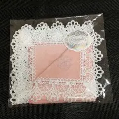 近沢レース 120周年 タオルハンカチ ピーチ