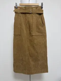 コーデュロイ タイトスカート