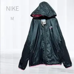 【新品タグ付き】NIKE ナイキ ナイロンパーカー M フード付き ブラック