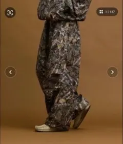 soerte ミリタリーワイドカーゴパンツ(撥水加工)
