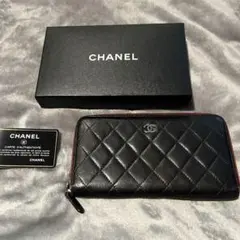 【美品!!】 CHANEL 長財布 マトラッセ ギャランティカード付 正規品
