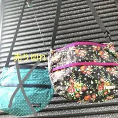 ♥️新美品ショルダーバッグ軽量ブラック黒花柄ナイロン