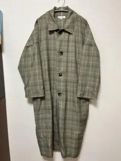 【MOUSSY】　美品！トレンチコート　チェック　春秋用