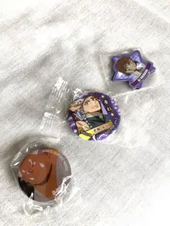 鬼滅の刃缶バッジ・ワンピース&名探偵コナンマグネット各1点　計3点