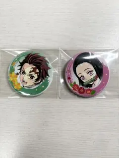 鬼滅の刃 炭治郎 禰豆子 缶バッジセット