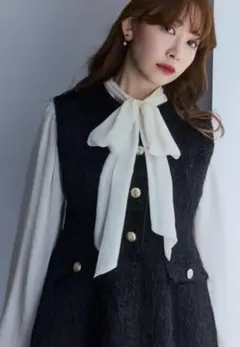 herlipto Two-Way Bow-Tie Chiffon Blouseのサムネイル