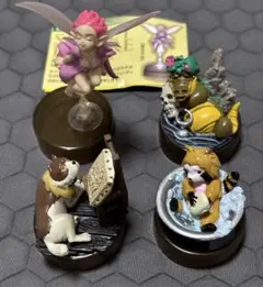 世界名作劇場　ボトルキャップフィギュアコレクション　VOL.2 ４点　海洋堂