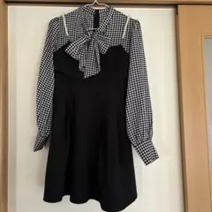 evelyn チェック柄ワンピース